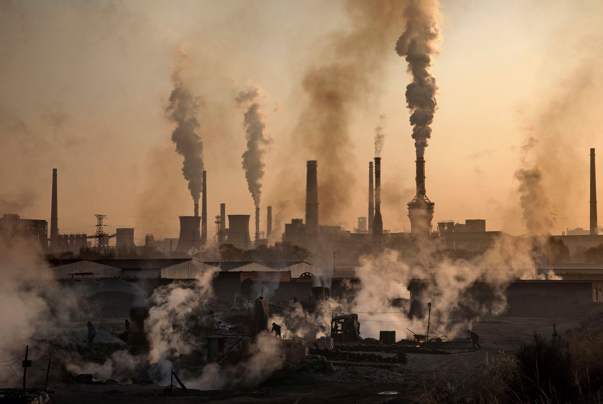 China’s industrial output drops with emission limits, while renewables rise